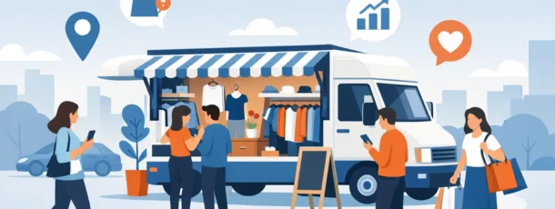 Mobil popup butik som driver trafik och köp