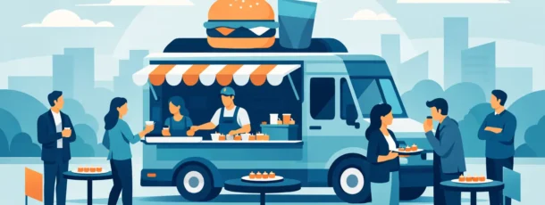 Foodtruck för samplingkampanj som märks