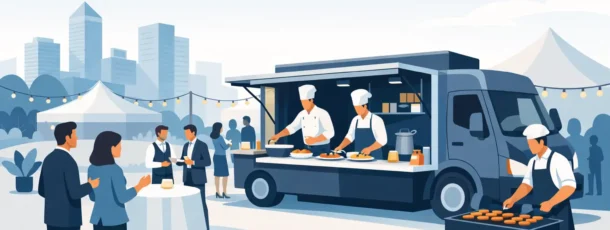 Kan företag hyra mobilt kök för sina event?