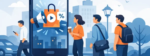 Mobil reklam som får människor att stanna upp