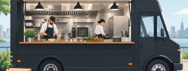 Foodtruck med professionellt restaurangkök