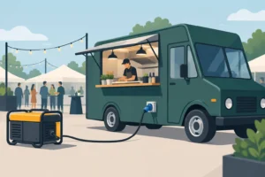 Hur mycket el kräver en foodtruck vid event?